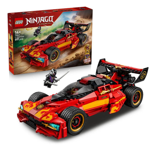 LEGO NINJAGO 71867 X-1 Ninja Charger 15th Anniversary with 3 Minifigures - TV Show Building Set for 14Y+