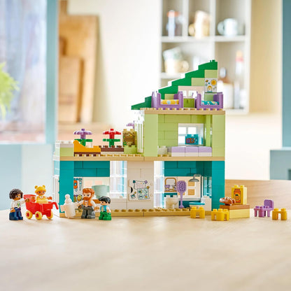 LEGO DUPLO Town 3 in 1 Modern Family House with Figures - Toddlers Dollhouse Building Kit - 10470