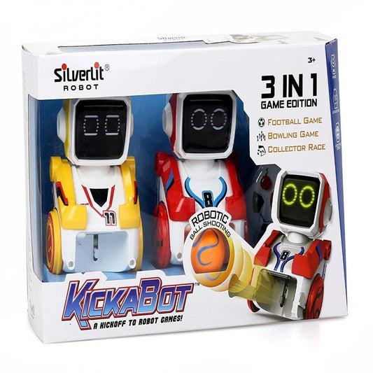 Silverlit Kickabot 3 In 1 Game Edition With Remote Control, Twin Pack
