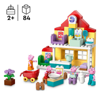 LEGO® DUPLO® Peppa Pig Family House Building Kit with Full Family of 5 Peppa Pig Figures - 10467