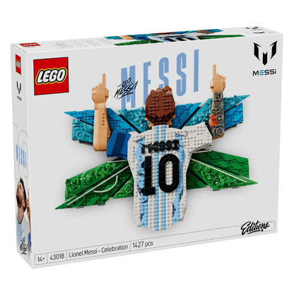 LEGO Editions 43018 Lionel Messi – Celebration Soccer Room Decor - Building Set for Teens 14Y+