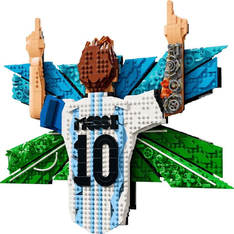 LEGO Editions 43018 Lionel Messi – Celebration Soccer Room Decor - Building Set for Teens 14Y+