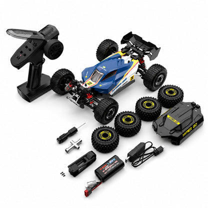 HyperGo 16213 1:16 4WD Brushless RC Buggy – Hobby Grade 45 Km/h High-Speed Off-Road Remote Control Car with Spare Shell