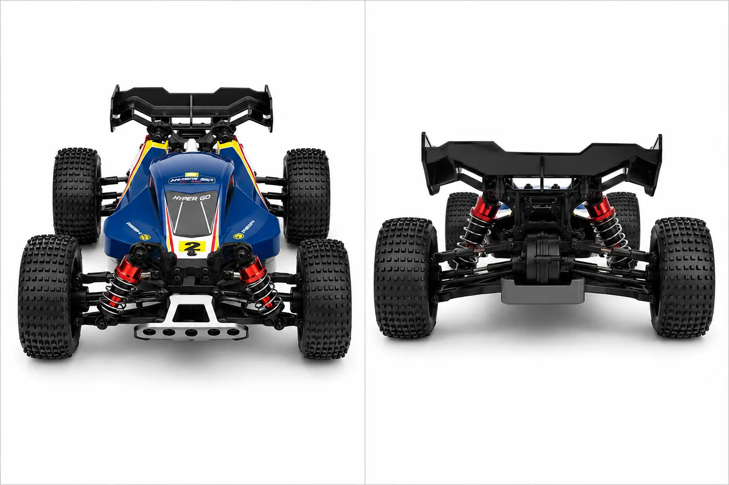 HyperGo 16213 1:16 4WD Brushless RC Buggy – Hobby Grade 45 Km/h High-Speed Off-Road Remote Control Car with Spare Shell