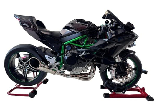 Metal Kawasaki H2R Model with Smoke and Light 1:6 Scale, Black