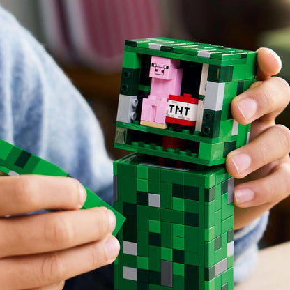 LEGO Minecraft The Creeper Gamer Decor and Action Figure Building Toy 21276