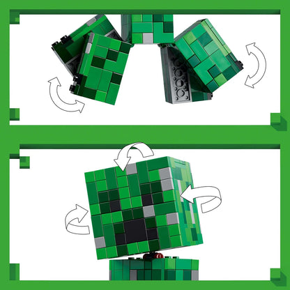 LEGO Minecraft The Creeper Gamer Decor and Action Figure Building Toy 21276