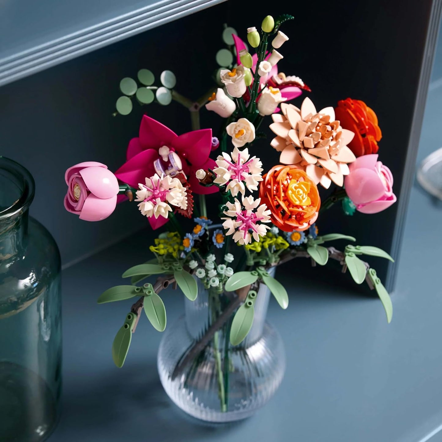 LEGO Botanicals Pretty Pink Flower Bouquet Floral Decor 10342 Building Blocks for 18+ Gift