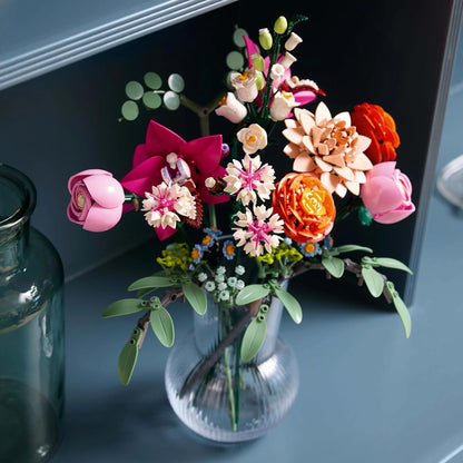 LEGO Botanicals Pretty Pink Flower Bouquet Floral Decor 10342 Building Blocks for 18+ Gift