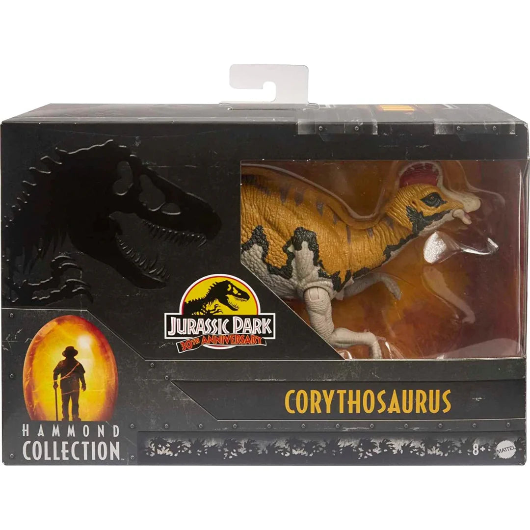 JURASSIC WORLD HAMMOND COLLECTION DINOSAUR FIGURE CORYTHOSAURUS BY MATTEL