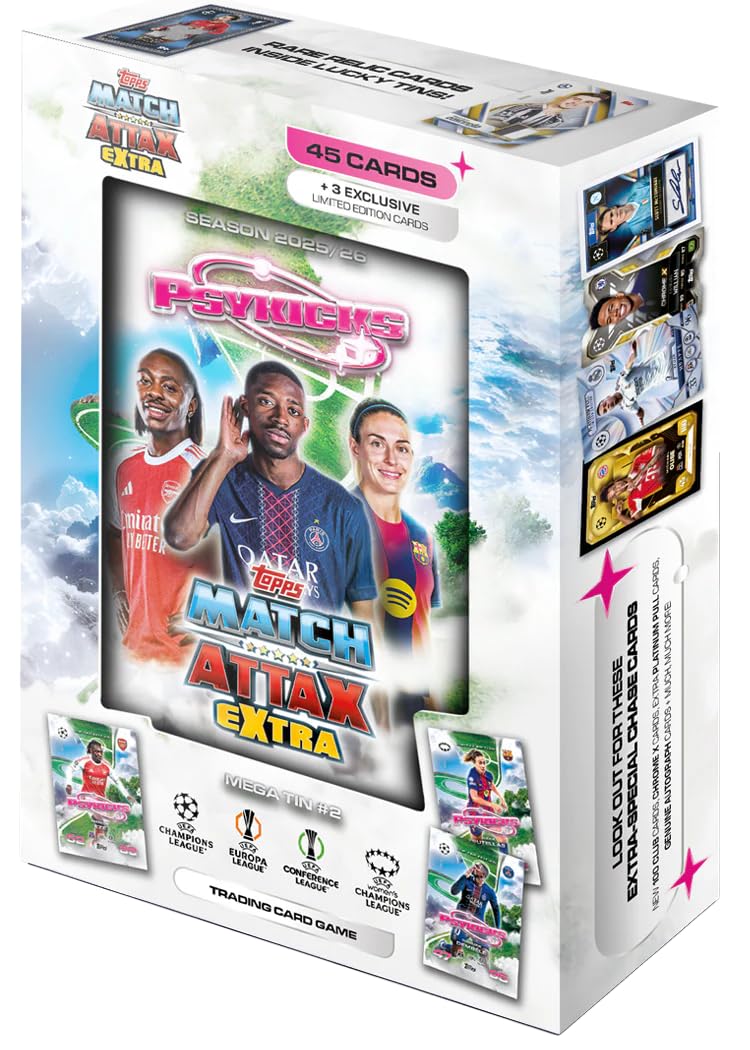 Topps UCC Match Attax Extra 2026 Trading and Collectible Card Game (Mega Tin #2)