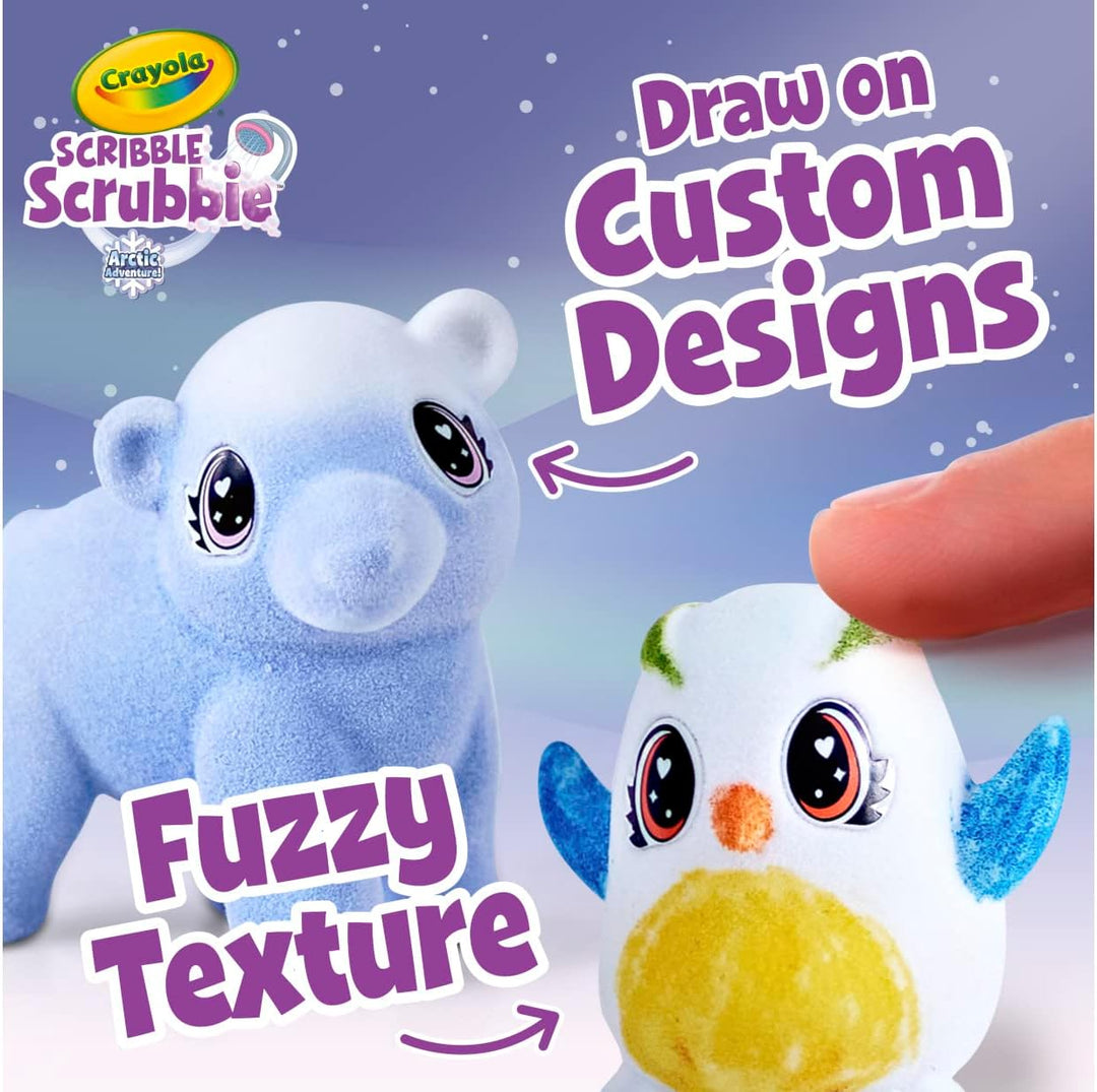 Crayola Scribble Scrubbie Pets Arctic Snow Explorer, Color & Wash Creative Toy