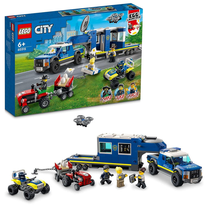 LEGO City Police Mobile Comm& Truck 60315 Building Kit (436 Pcs),Multicolor