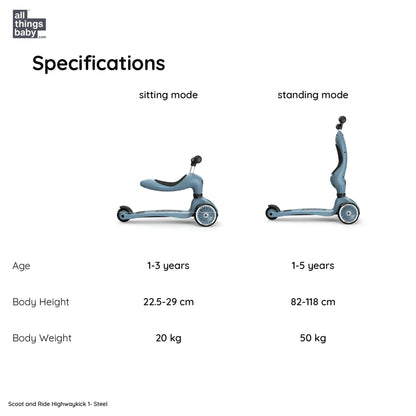 Scoot and Ride Highwaykick 1 - Steel
