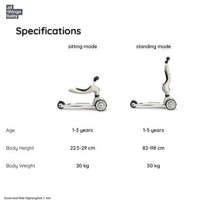 Scoot and Ride Highwaykick 1 -Ash