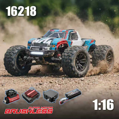 HyperGo 16218 1:16 4WD Brushless RC Monster Truck – Hobby Grade 45 Km/h High-Speed Off-Road Remote Control Car