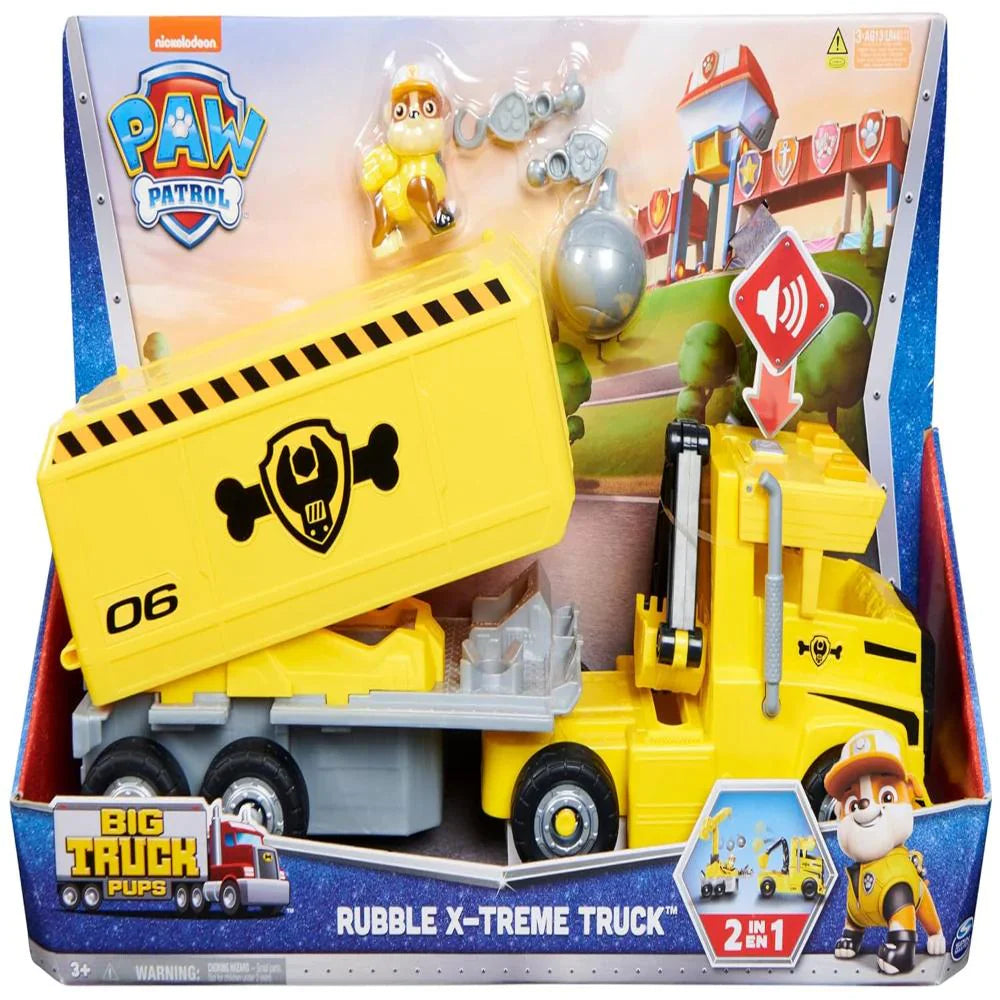 Rubbles Rig Paw Patrol Rubble's 2-in-1 Transforming X-Treme Truck – Gift Palace ...