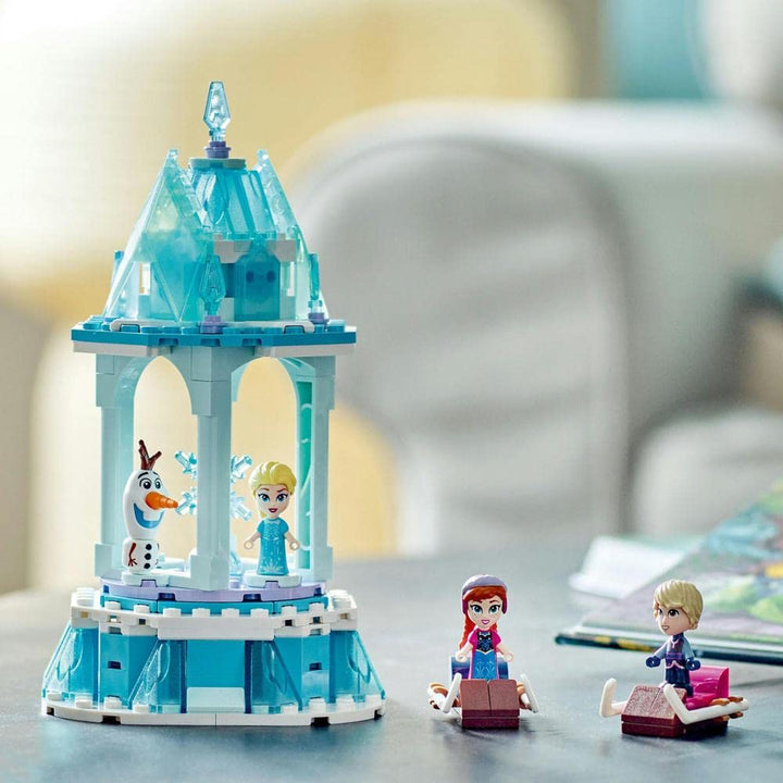 LEGO ǀ Disney Anna and Elsa’s Magical Carousel 43218 Building Toy Set (175 Pieces)