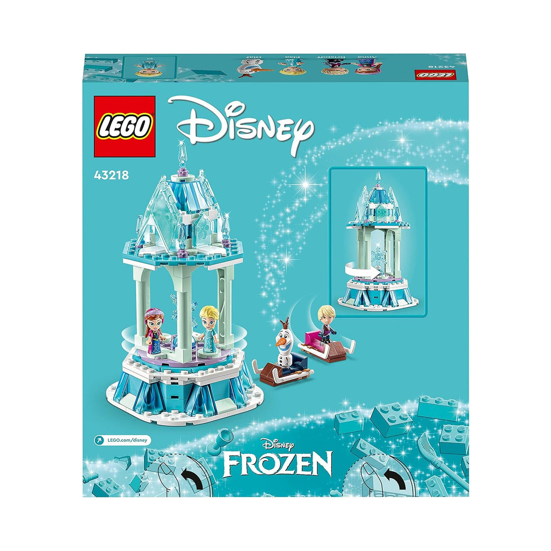 LEGO ǀ Disney Anna and Elsa’s Magical Carousel 43218 Building Toy Set (175 Pieces)