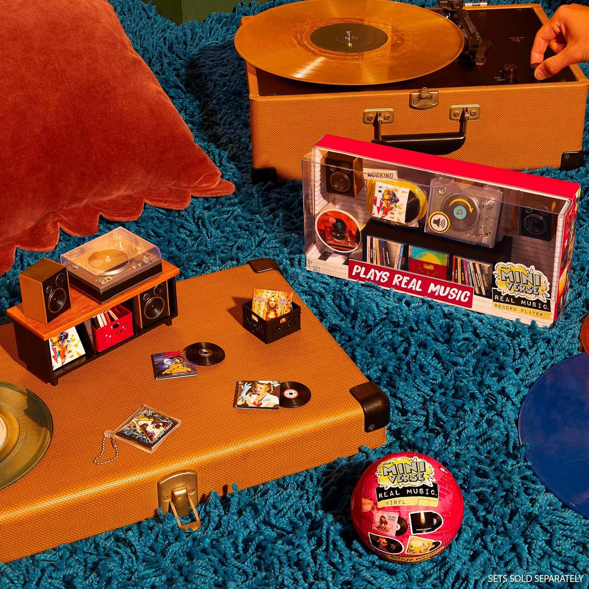 MGA’s Miniverse Real Music Mini Record Player with Beethoven Vinyl – Collectible Music Set