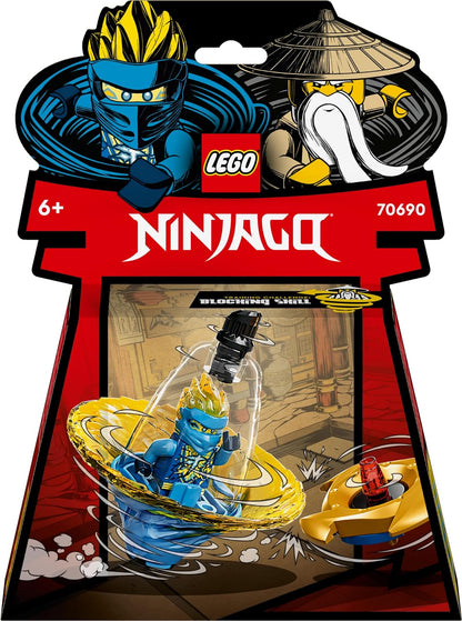 LEGO NINJAGO 70690 Jay’s Spinjitzu Ninja Training Spinner Set, 25 Pieces, 6+