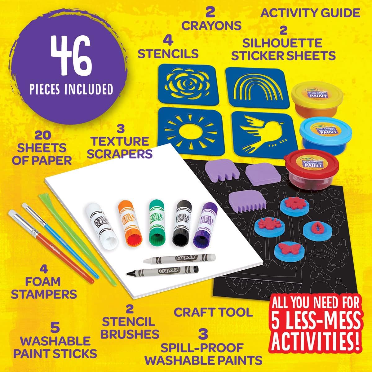 Crayola Less Mess Painting Activity Kit