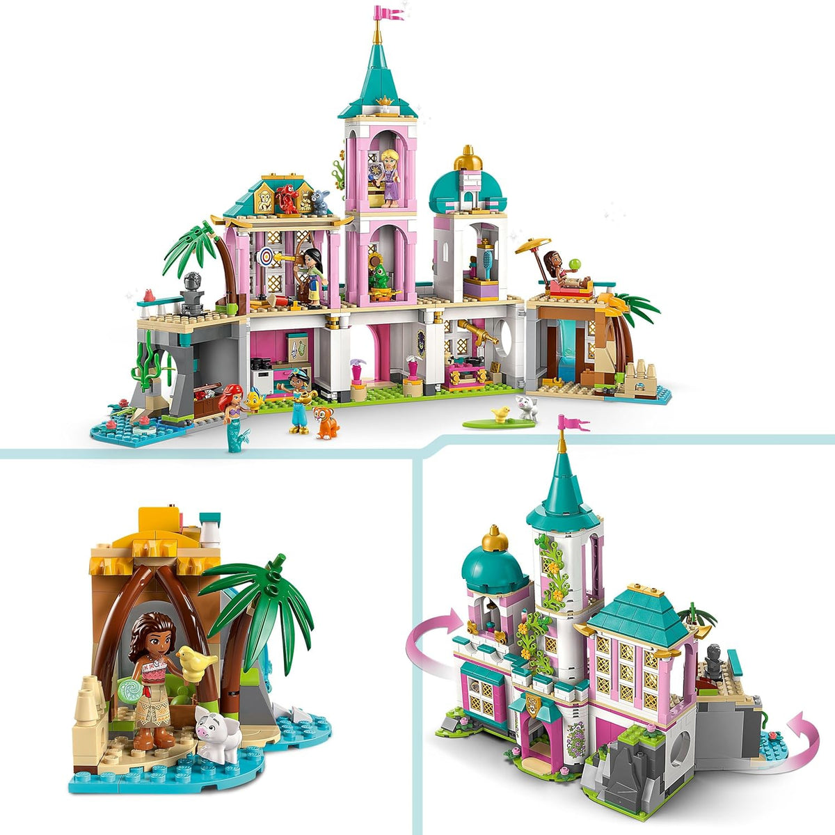 LEGO Disney 43267 Princess Castle & Horse Carriage Building Set