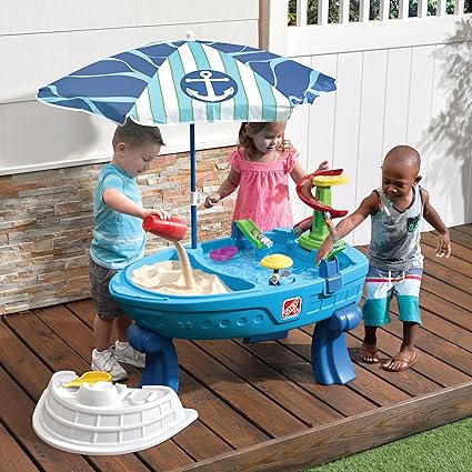 Step2 Fiesta Cruise Sand & Water Table | Kids Outdoor Summer Play Table