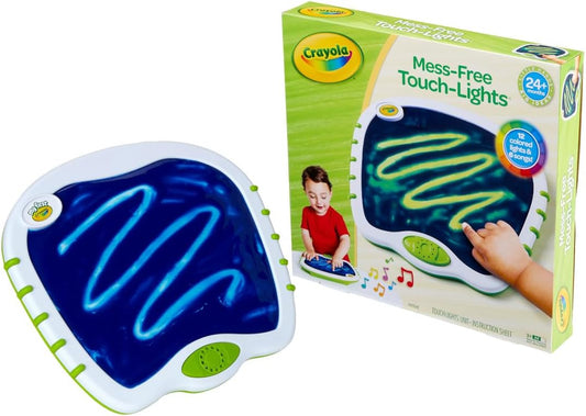 Crayola Toddler Touch Lights, Musical Sensory Toys for Toddlers, Light Up Drawing Pad, Mess Free Painting, Travel Activity