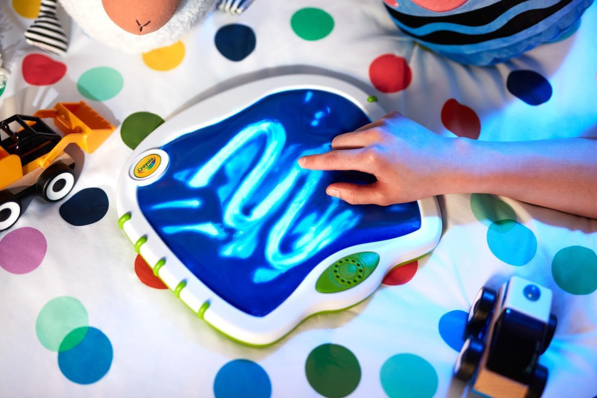Crayola Toddler Touch Lights, Musical Sensory Toys for Toddlers, Light Up Drawing Pad, Mess Free Painting, Travel Activity