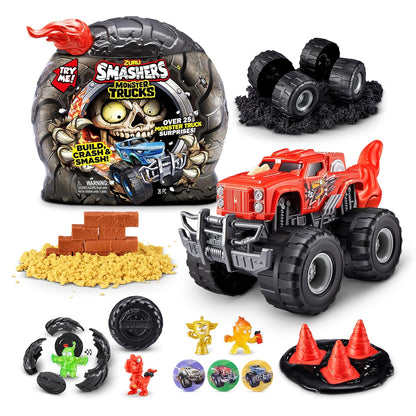Smashers Monster Truck Surprise by ZURU, Dino Drifter, Boys, with 25 Surprises, Collectible Monster Truck Surprise (Dino Drifter)