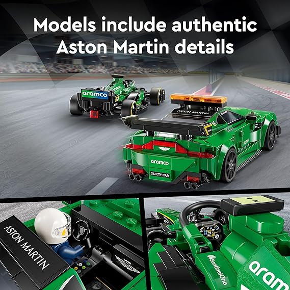 LEGO Speed Champions Aston Martin Safety Car & AMR23 76925 Building Blocks Toys for 9+ Gift for Boys and Girls