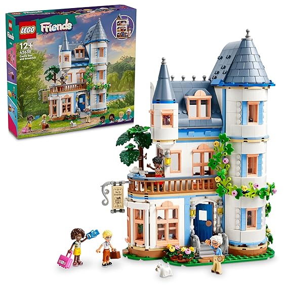 LEGO Friends Castle Bed and Breakfast Hotel Playset 42638 Building Blocks Toys for 12+ Gift for Boys and Girls