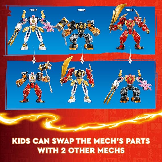 LEGO NINJAGO Sora’s Elemental Tech Mech Adventure Toy Figure 71807