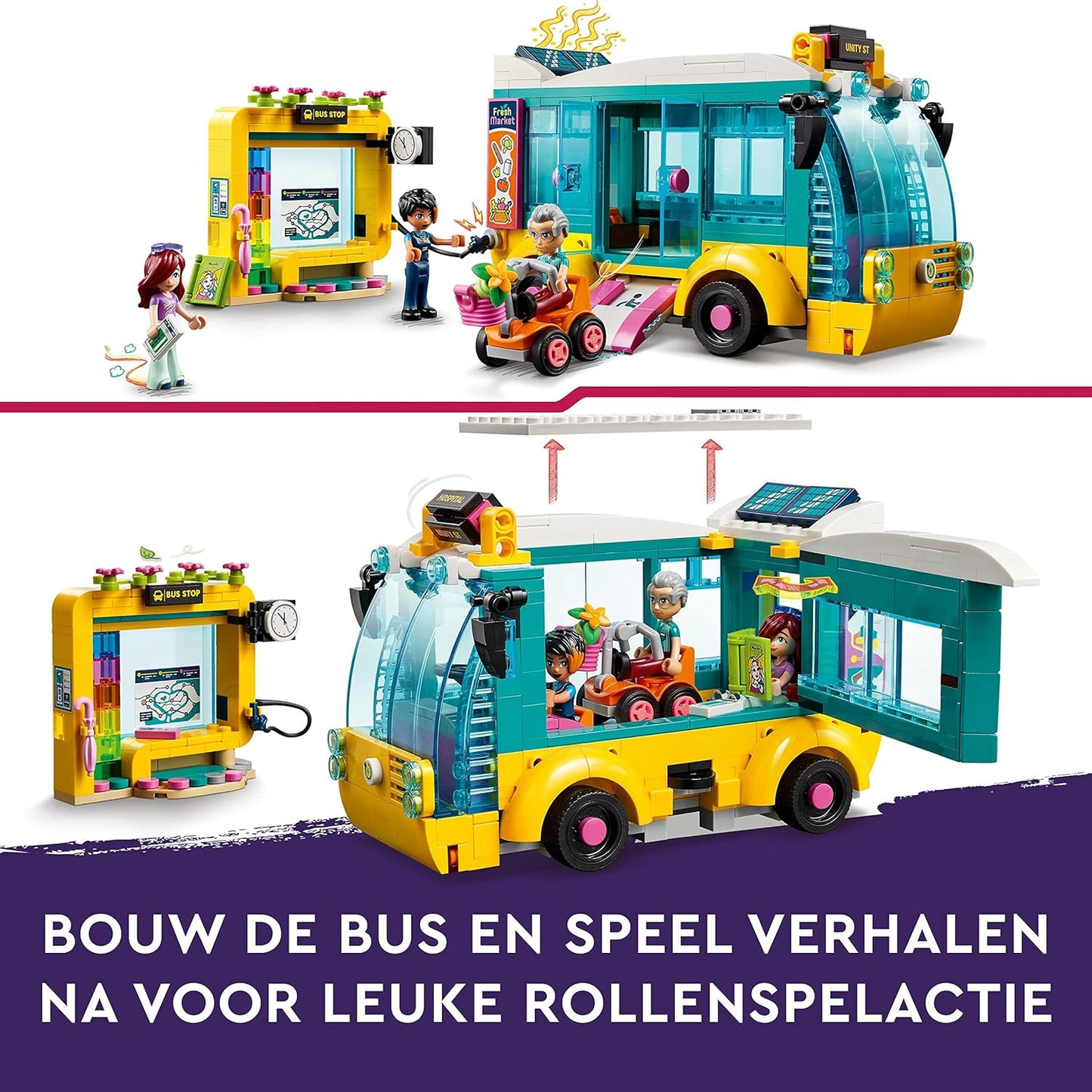 LEGO Friends Heartlake City Bus 41759 Building Toy Set (480 Pieces)