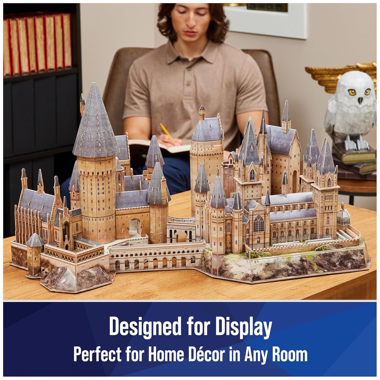 4D Build 4D Puzzles, Harry Potter Deluxe Hogwarts Castle With Astronomy Tower & Great Hall Over 2Ft