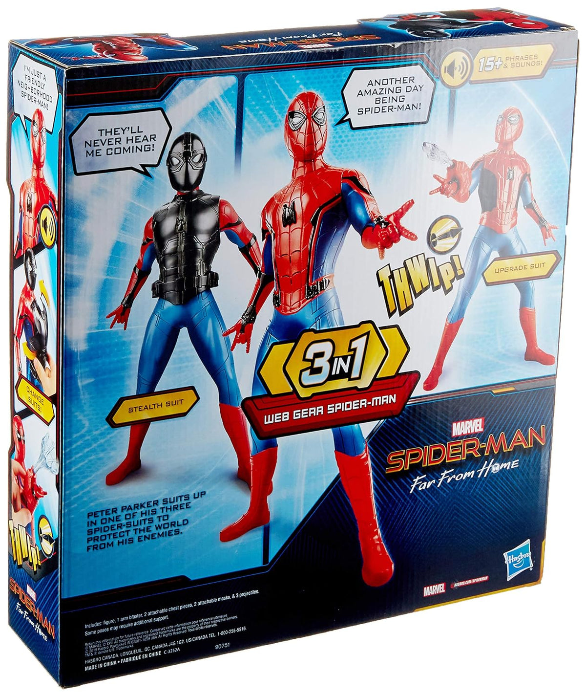 Marvel Spider-Man 13-Inch Action Figure – Far From Home Suit Upgrades & Accessories