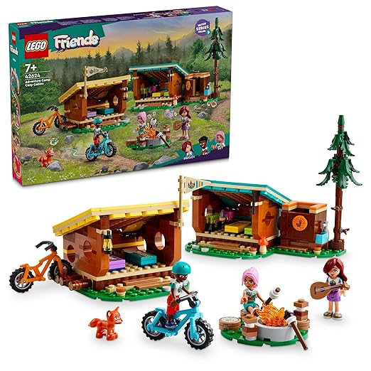 LEGO Friends Adventure Camp Cosy Cabins Camping Toy 42624
