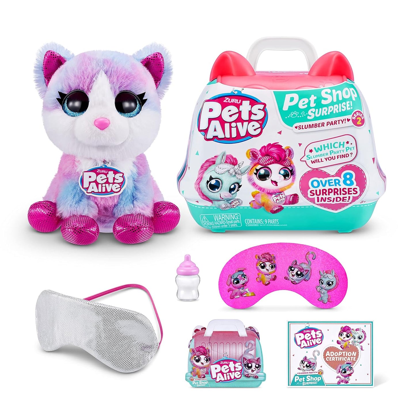 Pets Alive Pet Shop Surprise - Puppy Surprise Toy - Kitten Series 2 - Interactive Electronic Talk and Repeat Suitable as Birthday Gift from ZURU