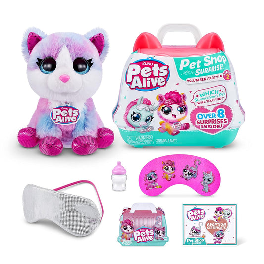 Pets Alive Pet Shop Surprise - Puppy Surprise Toy - Kitten Series 2 - Interactive Electronic Talk and Repeat Suitable as Birthday Gift from ZURU