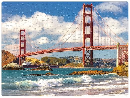 Frank Golden Gate Bridge 500 Piece Jigsaw Puzzle for Adults