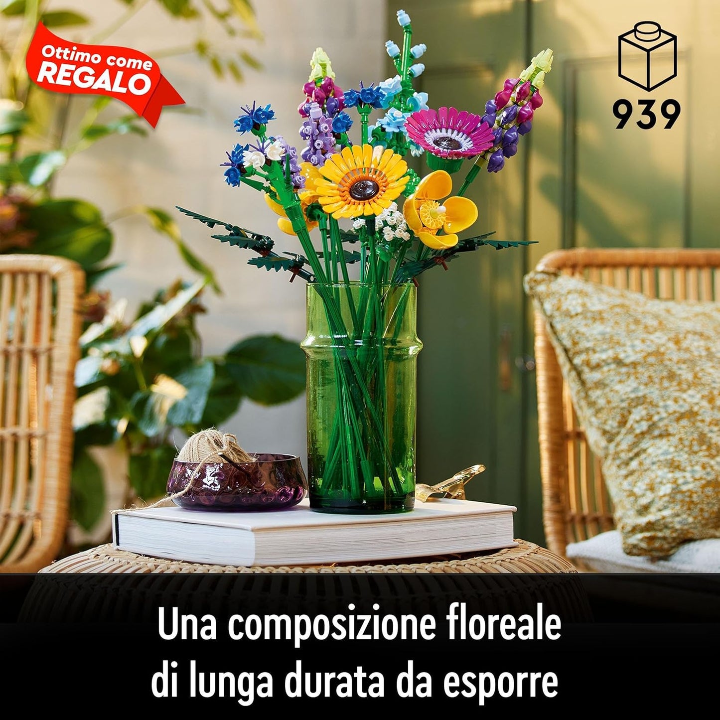LEGO Botanicals Wildflower Bouquet 10313 Building Set for Adults; A Wildflower Gift and an Immersive Project for Adults