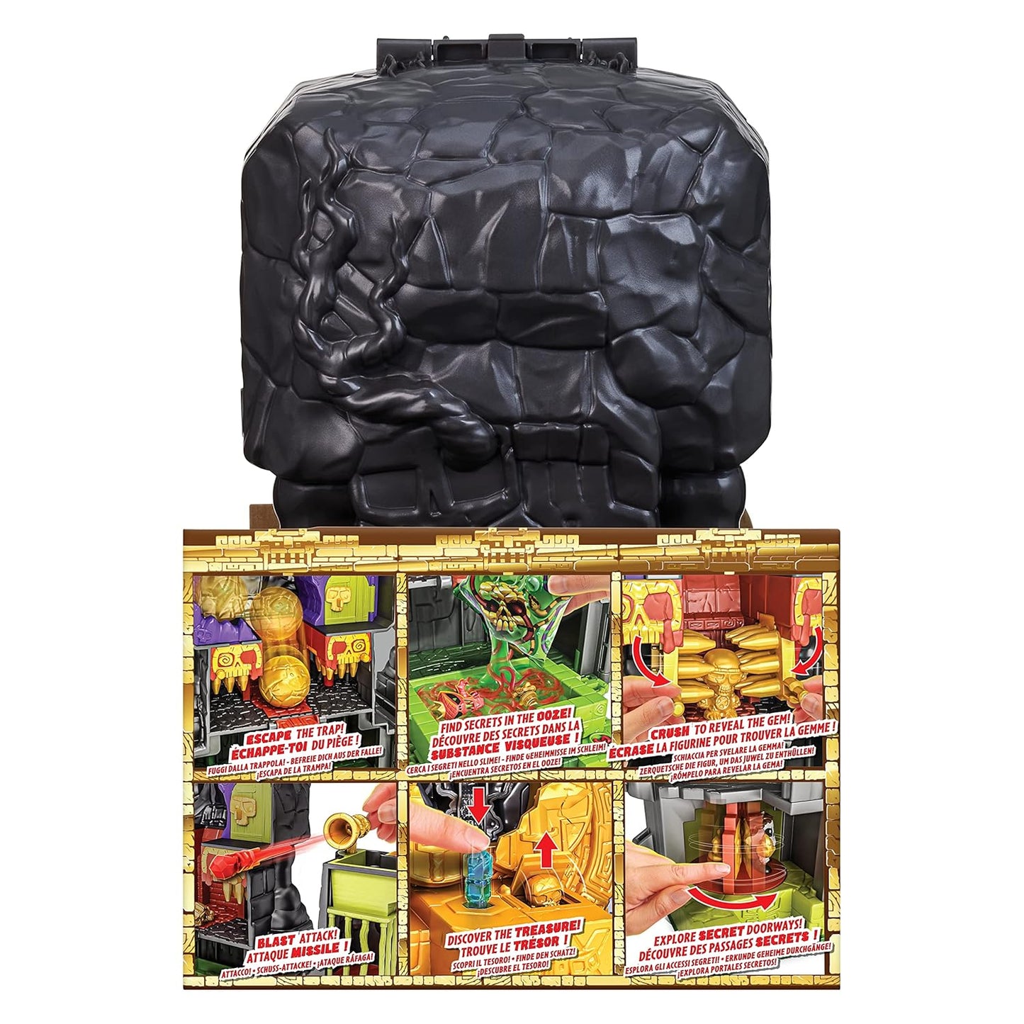 TREASURE X Lost Lands Skull Island - Skull Temple Mega Playset, 40 Adventure Levels, 4 Mini Action Figures, Overcome the Traps and Discover the Treasure...