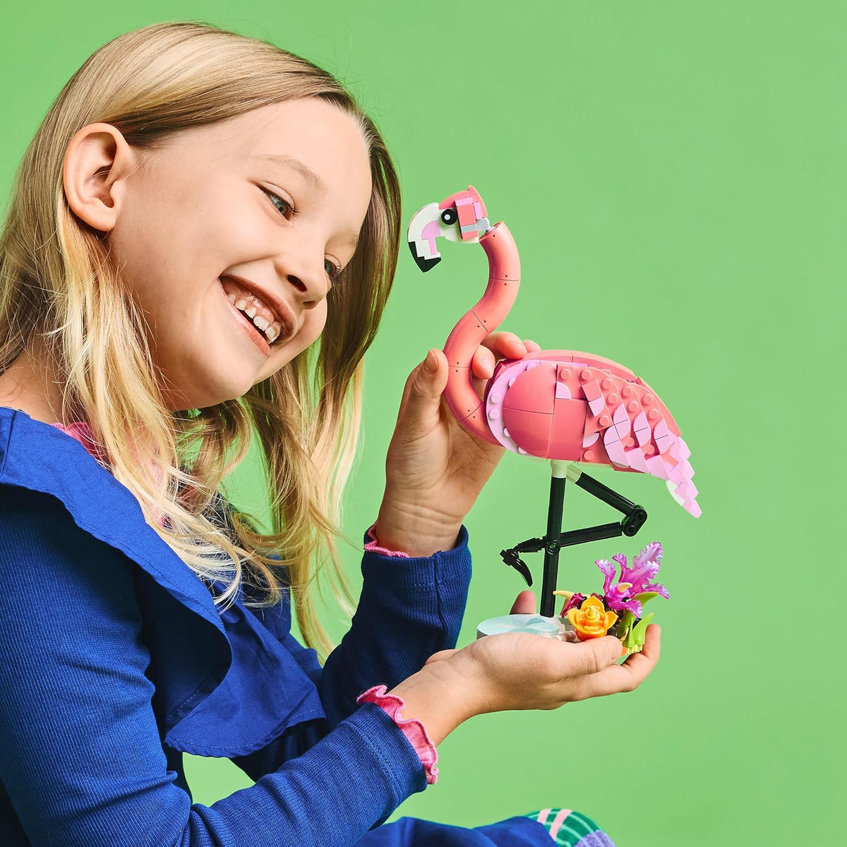 LEGO Creator 31170 Wild Animals Pink Flamingo 3-in-1 Building Set, 288 Pieces, 8+
