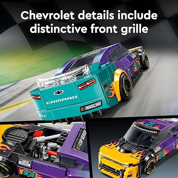 LEGO Speed Champions NASCAR Next Gen Chevrolet Camaro ZL1 76935 Building Blocks Toys for 9+ Gift for Boys and Girls