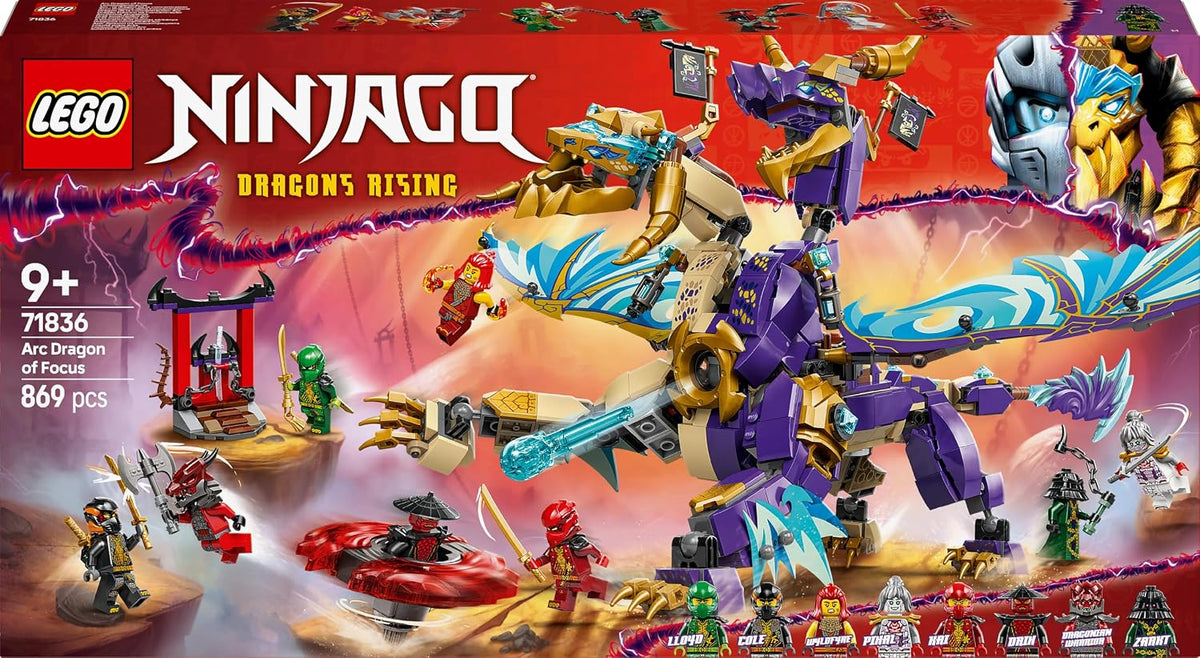LEGO NINJAGO 71836 Jay’s Transforming Elemental Tech Mech Building Set