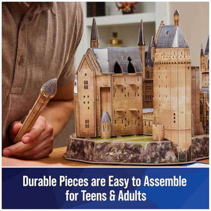 4D Build 4D Puzzles, Harry Potter Deluxe Hogwarts Castle With Astronomy Tower & Great Hall Over 2Ft