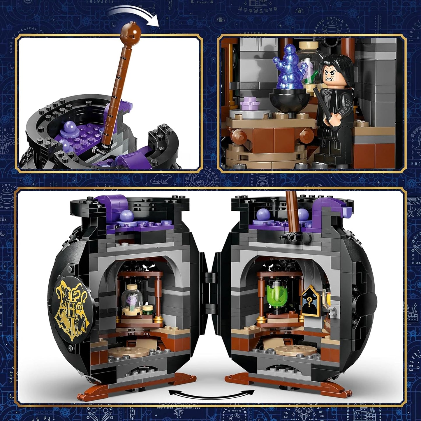 LEGO Harry Potter Cauldron: Secret Potions Classroom - Toy Building Set for Kids Ages 10+ - 76464