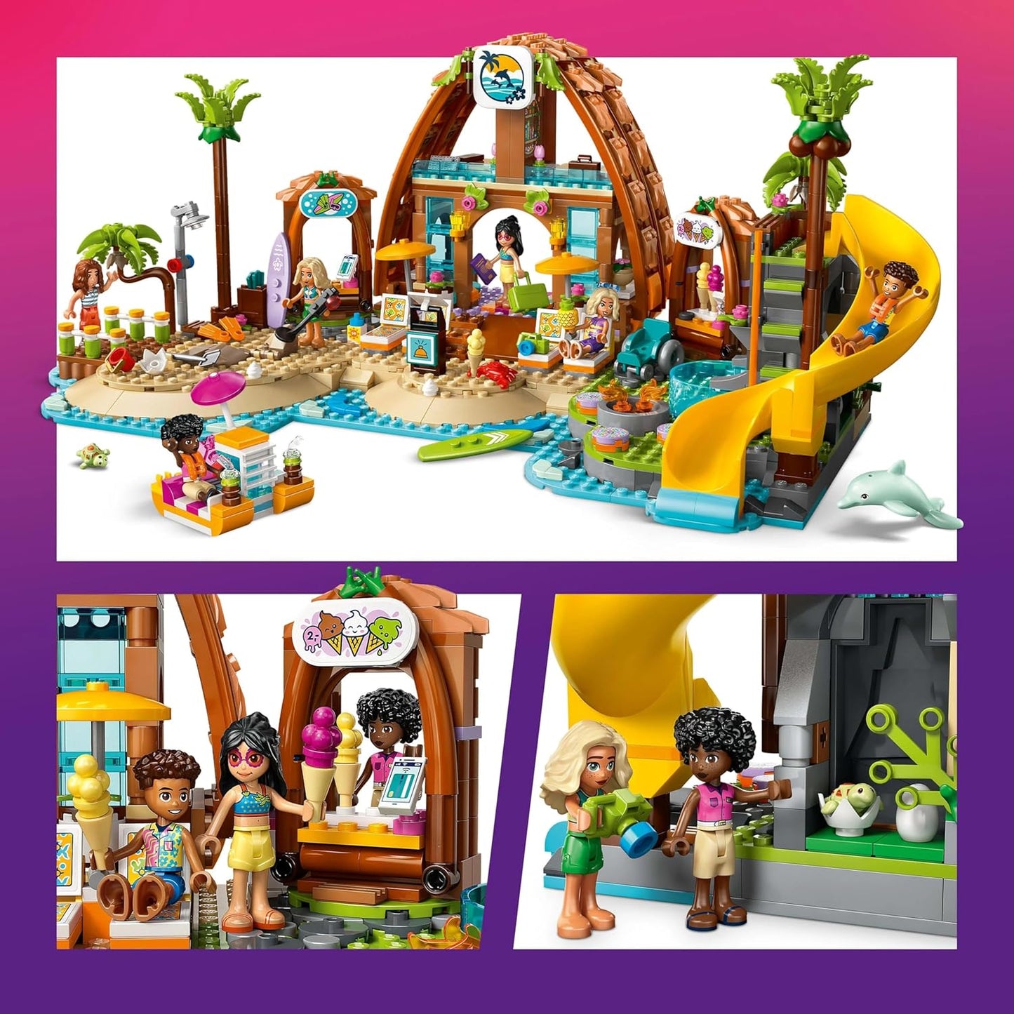 LEGO Friends Family Vacation Beach Resort Building Set 42673