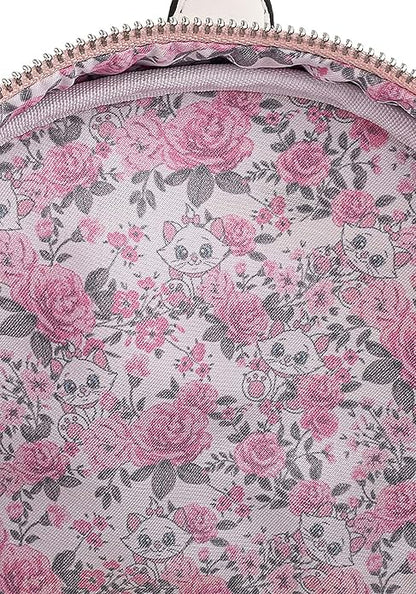 Loungefly Disney Marie Floral Footsy Womens Double Strap Shoulder Bag